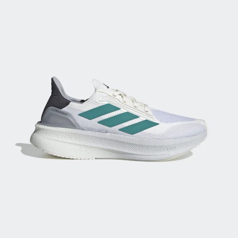 Adidas Men's Ultraboost 5X Core White Pure Teal Dash Grey JI3244 sold by Orleans Shoe Co.