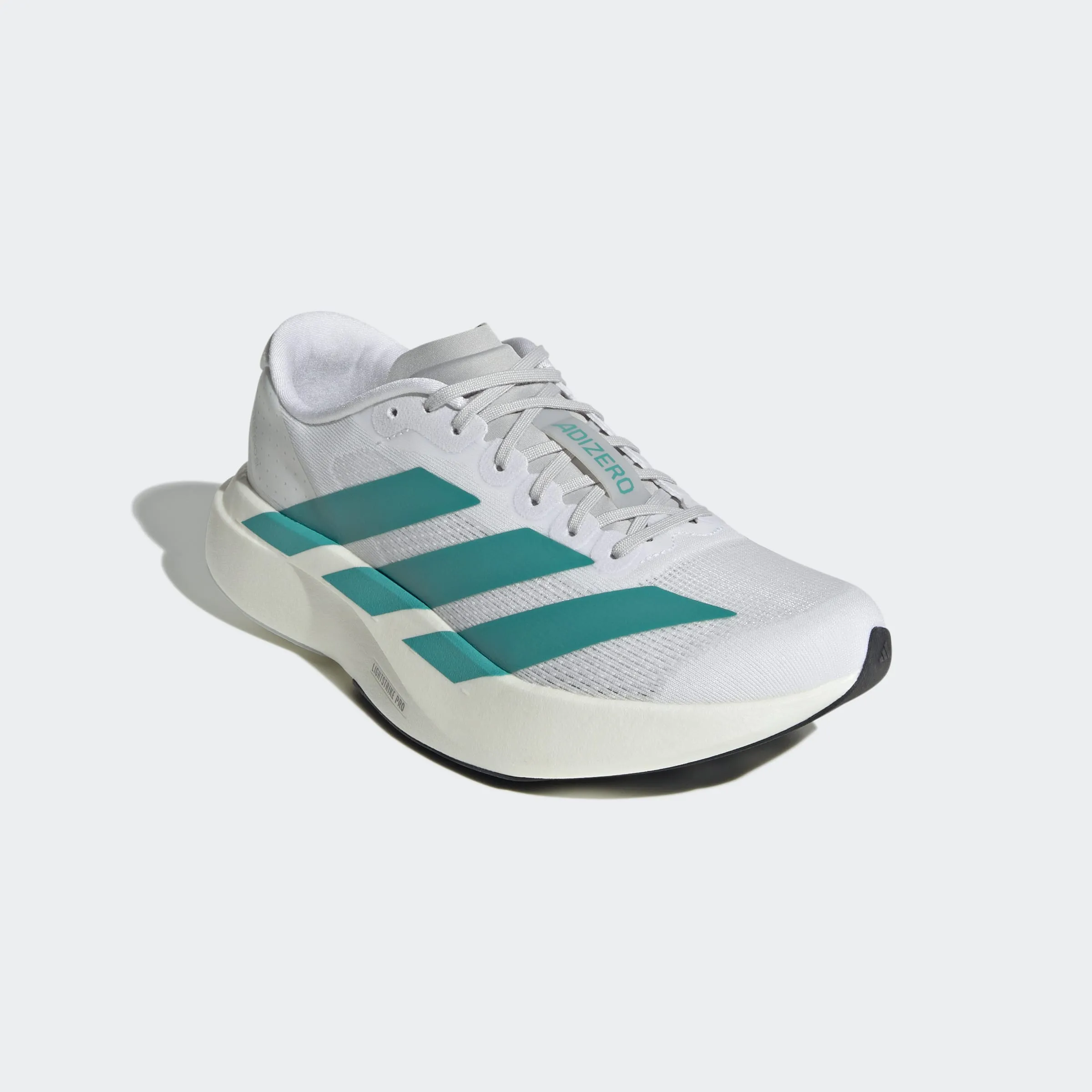 Adidas Women's Adizero Evo SL Cloud White Pure Teal Grey Two JS4451 sold by Orleans Shoe Co. product image thumbnail 2