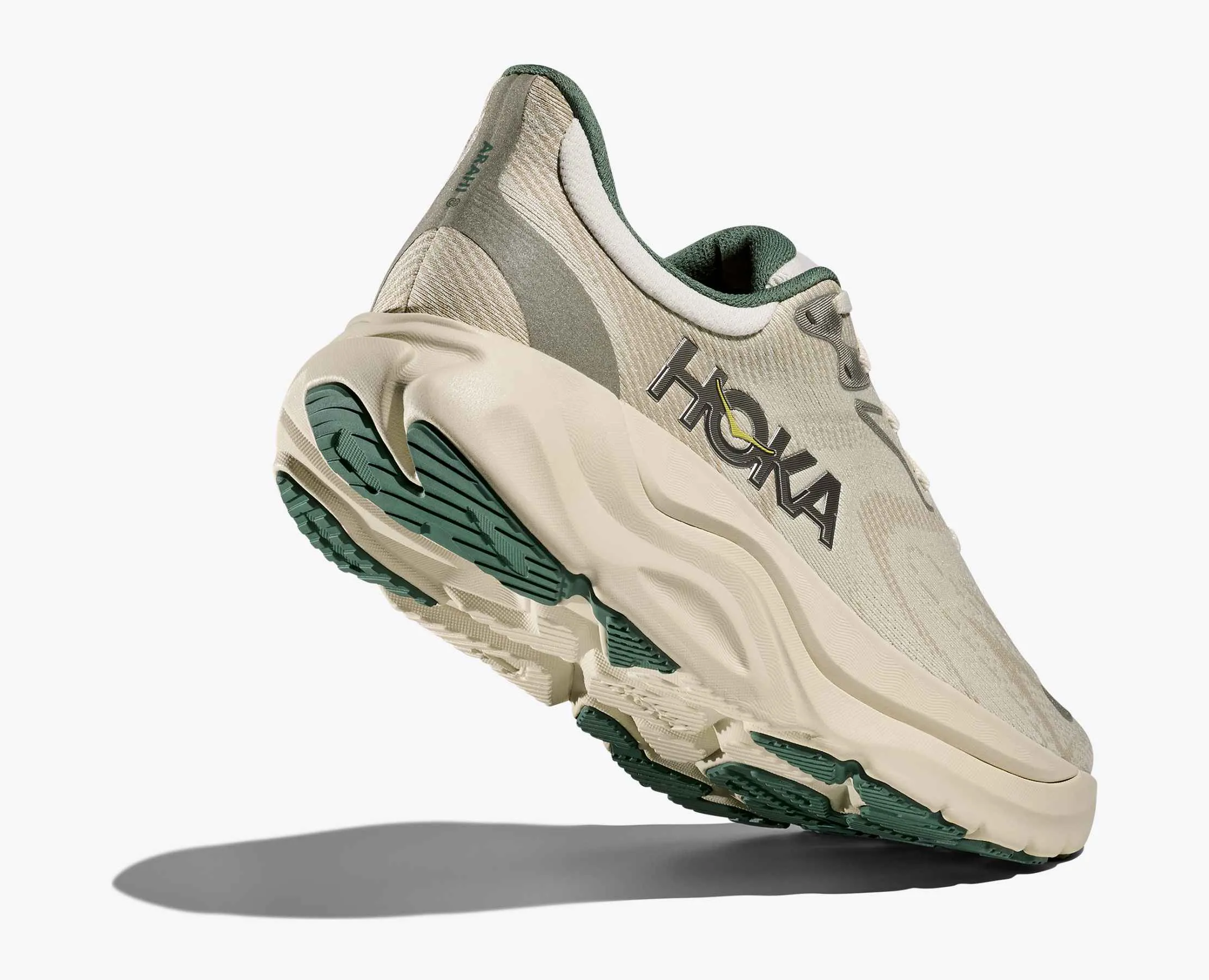 Hoka Men's Arahi 8 Truffle Salt Oyster Mushroom sold by Orleans Shoe Co.