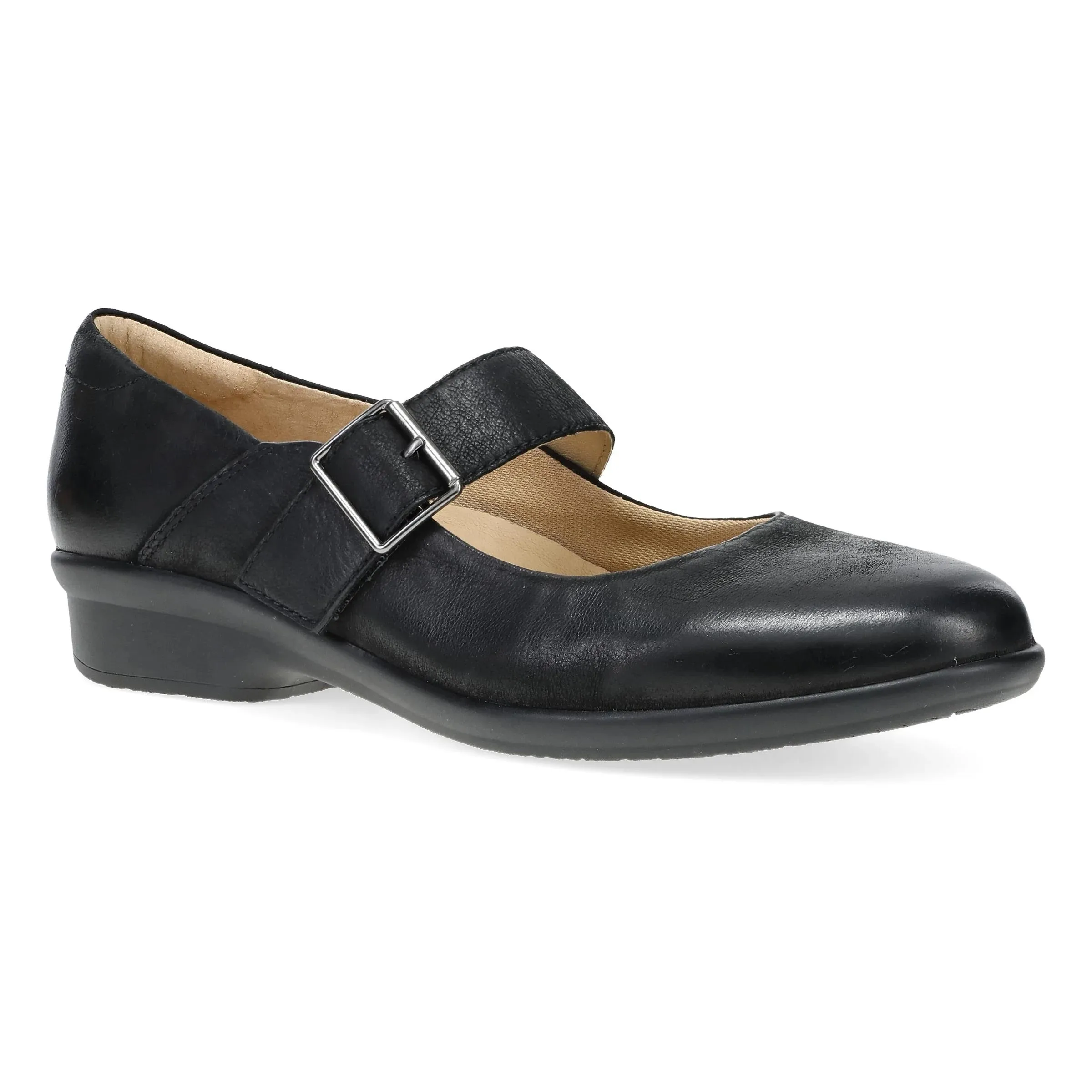 Dansko Women's Collette Burnished Nubuck Black sold by Orleans Shoe Co.