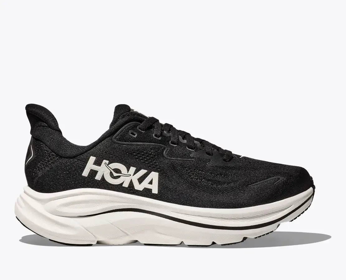 Hoka Men's Clifton 10 Black White sold by Orleans Shoe Co. product image thumbnail 2