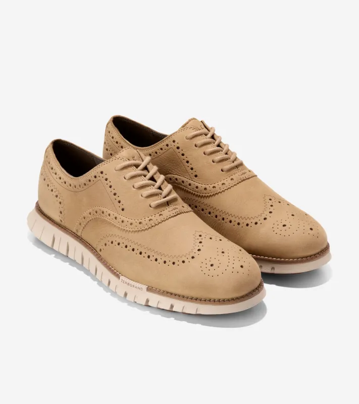Cole Haan Men's Zerogrand Remastered Wingtip Oxfords Orzo Cuoio Sesame C39744 sold by Orleans Shoe Co.