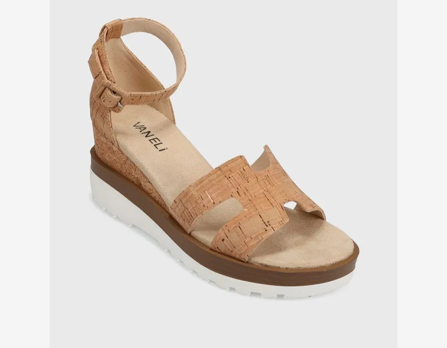 Vaneli Women's Cairn Natural Cork sold by Orleans Shoe Co.