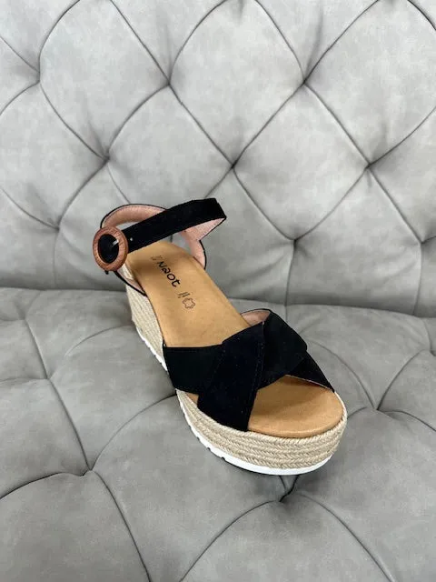 Naot Women's Marbella Black Velvet Nubuck sold by Orleans Shoe Co. product image thumbnail 2