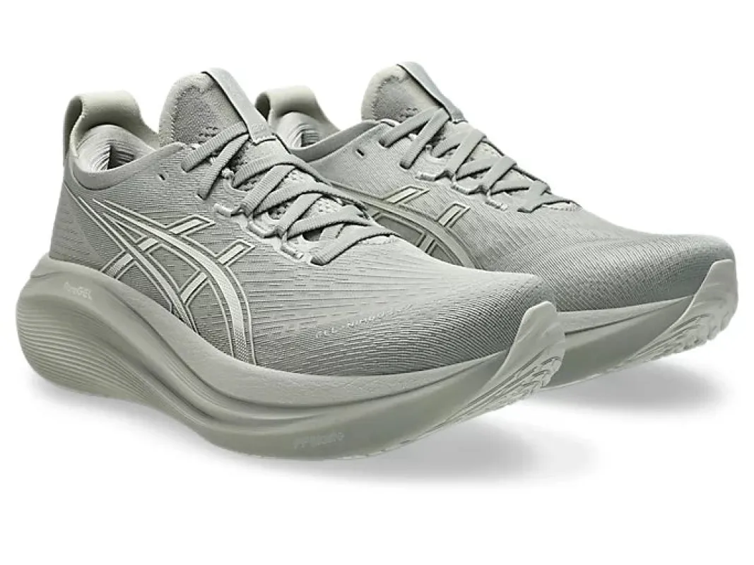 Asics Men's Gel Nimbus 27 Seal Grey Lake Grey sold by Orleans Shoe Co.