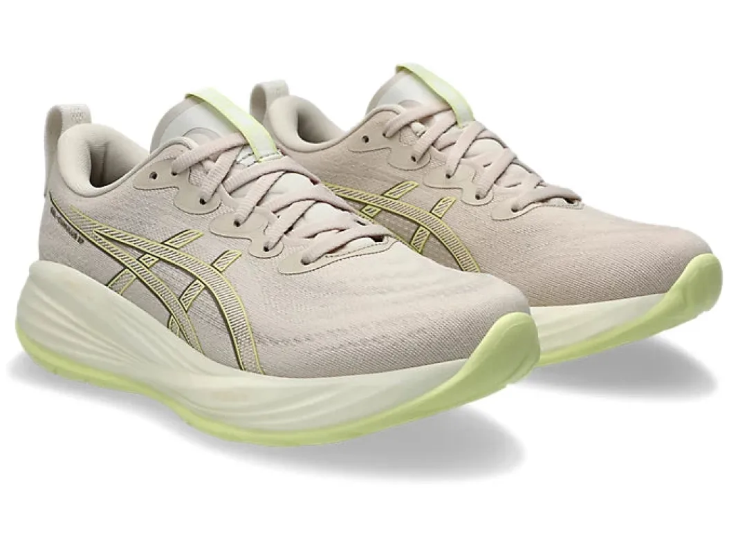 Asics Women's Gel Cumulus 27 Mineral Beige Huddle Yellow sold by Orleans Shoe Co.