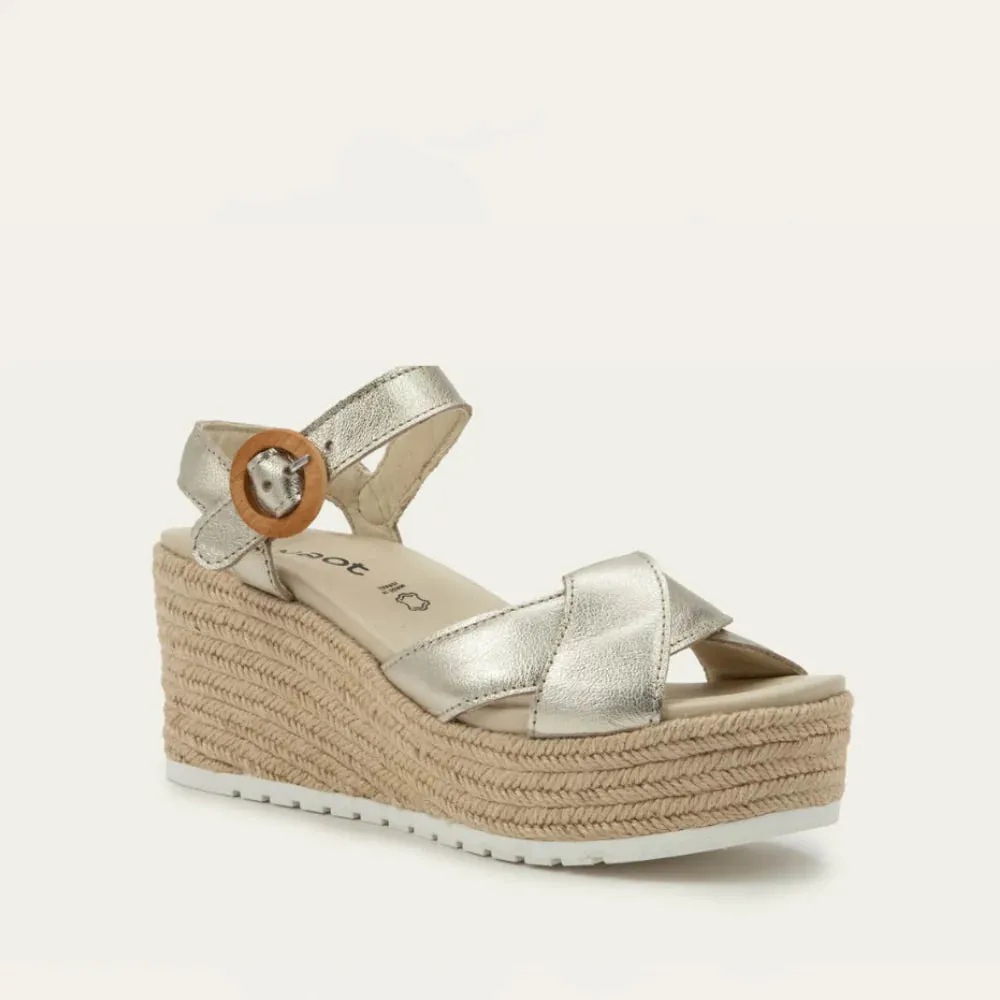 Naot Women's Marbella Gold Radiant Leather sold by Orleans Shoe Co. product image thumbnail 2