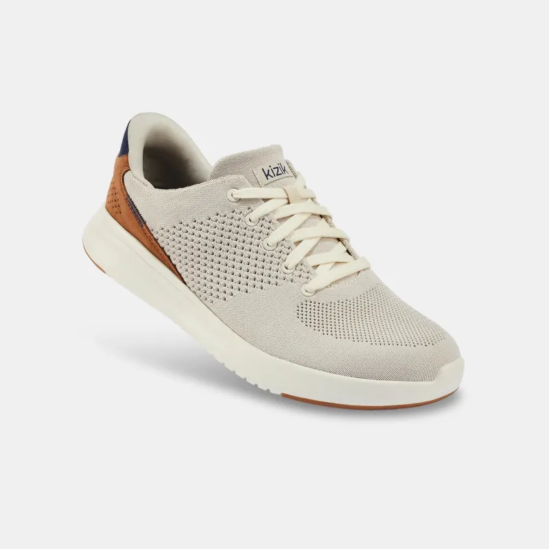 Kizik Men’s Lima Lite Taupe sold by Orleans Shoe Co.