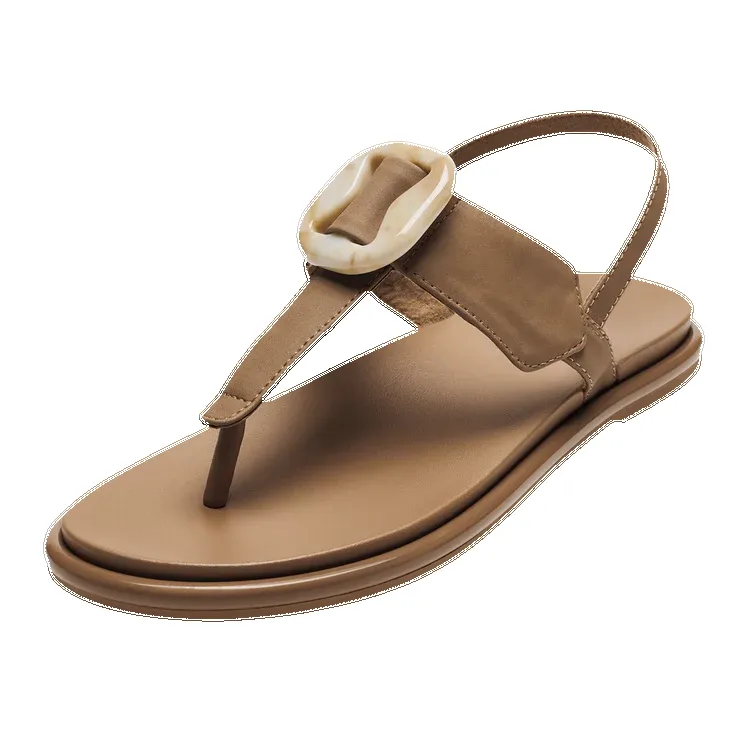 Olukai Women's La'i T-Bar Tan Tan sold by Orleans Shoe Co. product image thumbnail 3