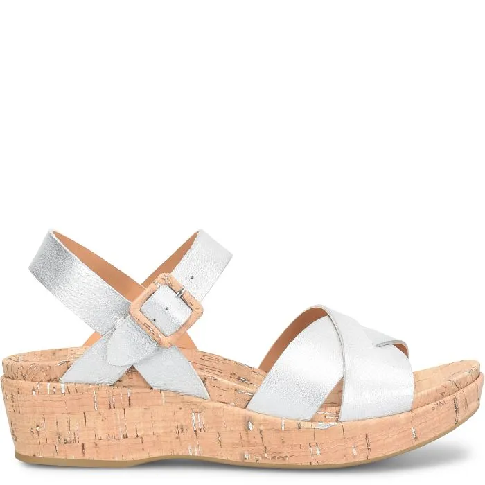 Kork Ease Women's Myrna 2.0 Silver Metallic Wedge Sandal sold by Orleans Shoe Co. product image thumbnail 3