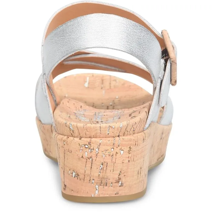 Kork Ease Women's Myrna 2.0 Silver Metallic Wedge Sandal sold by Orleans Shoe Co. product image thumbnail 5