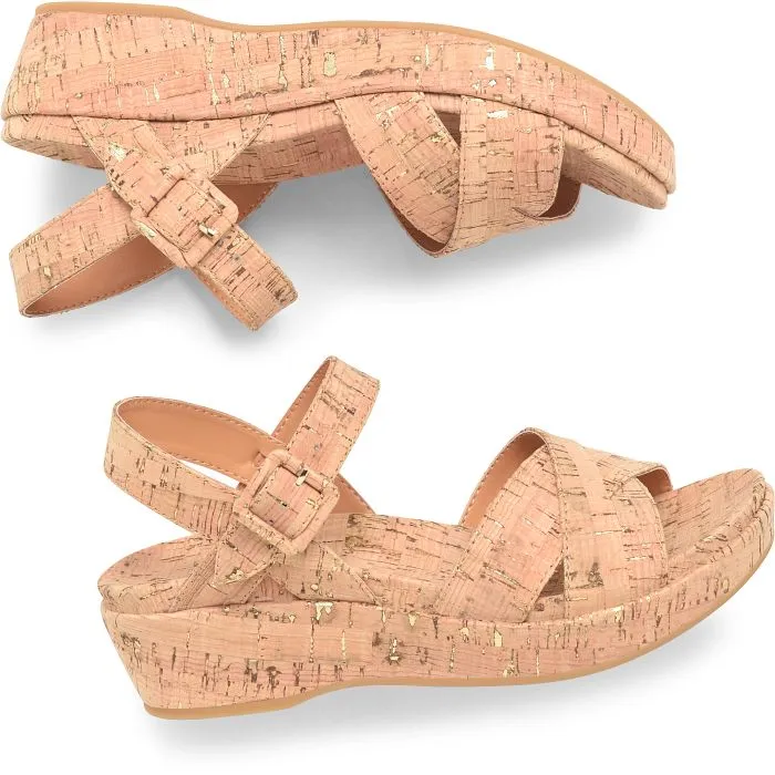 Kork Ease Women's Myrna 2.0 Gold Cork Wedge Sandal sold by Orleans Shoe Co. product image thumbnail 2