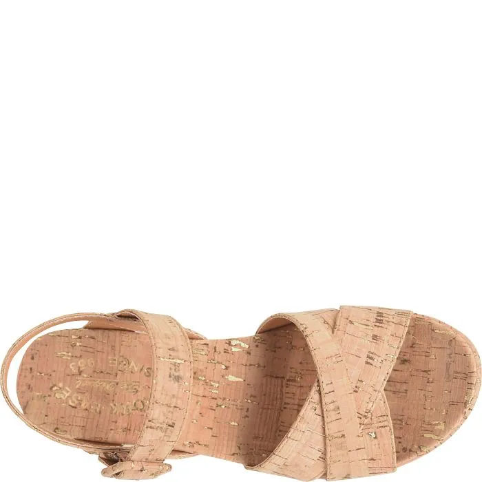 Kork Ease Women's Myrna 2.0 Gold Cork Wedge Sandal sold by Orleans Shoe Co. product image thumbnail 4