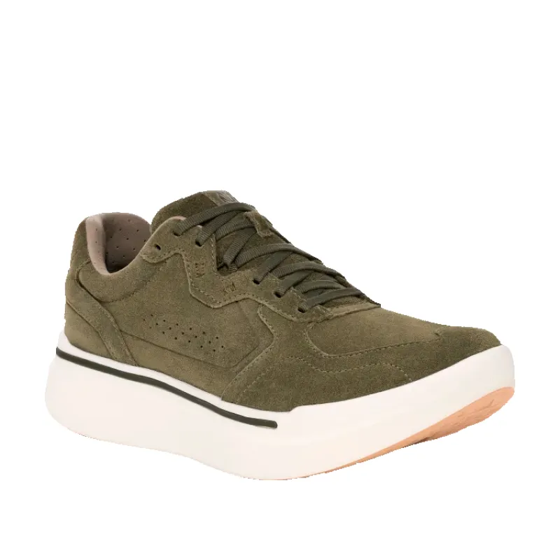 Ahnu Men's Sequence 1.1 Suede Burnt Olive sold by Orleans Shoe Co.