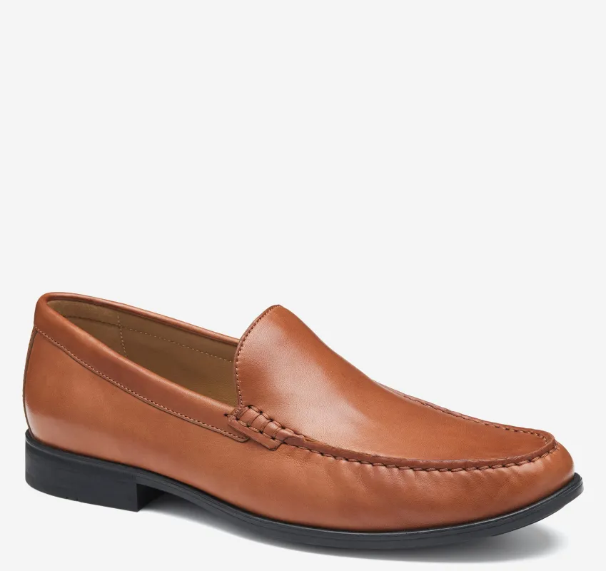 Johnston & Murphy Men's Harrison Venetian Cognac Sheepskin made by Johnston & Murphy