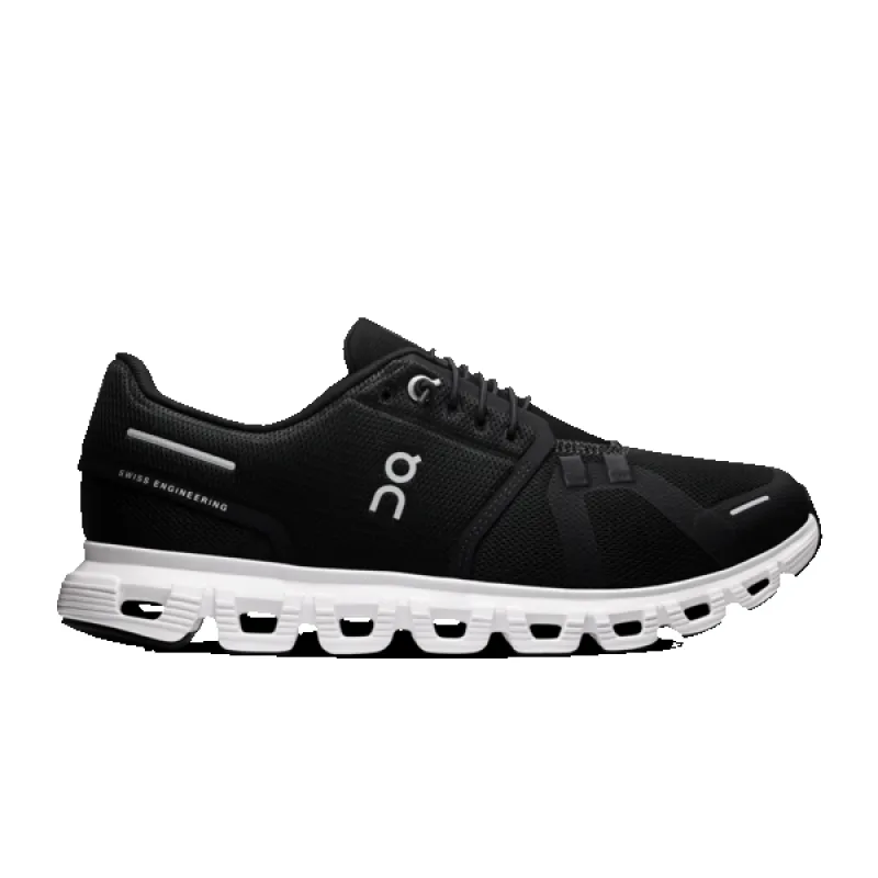 On Men's Cloud 6 Black White sold by Orleans Shoe Co.