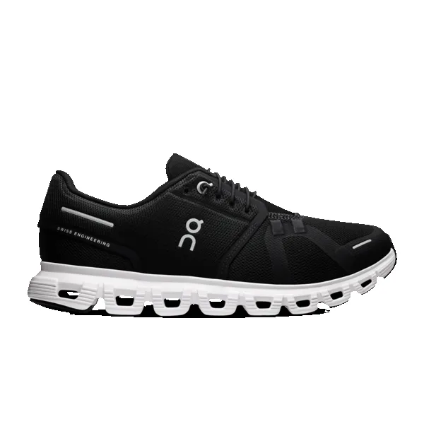 On Women's Cloud 6 Black White sold by Orleans Shoe Co.