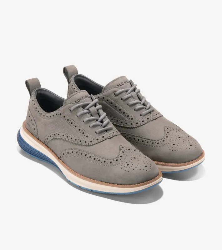 Cole Haan Men's Original Grand Energyweave Wingtip Oxfords Ironstone Ivory C40679 sold by Orleans Shoe Co.