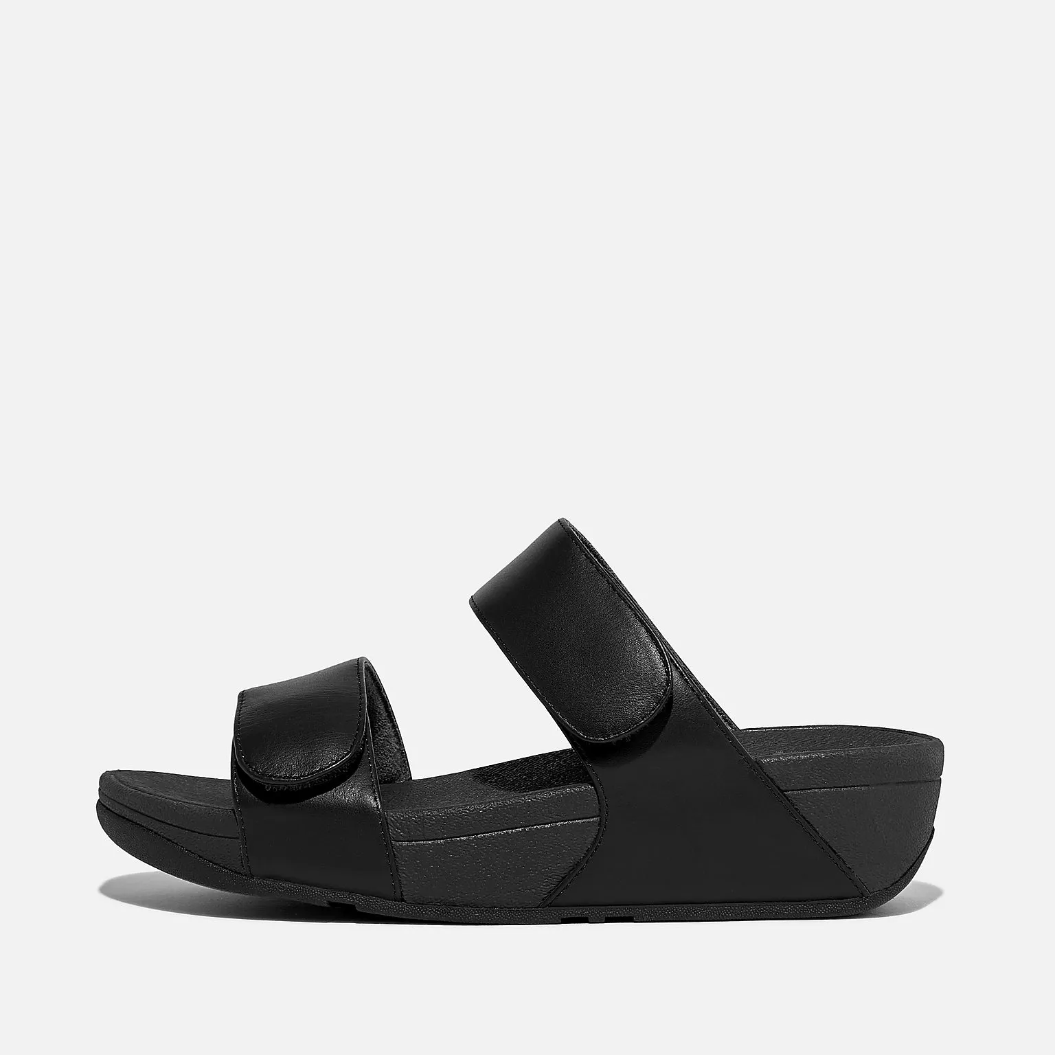 FitFlop Women's Lulu Adjustable Leather Slides All Black sold by Orleans Shoe Co. product image thumbnail 2