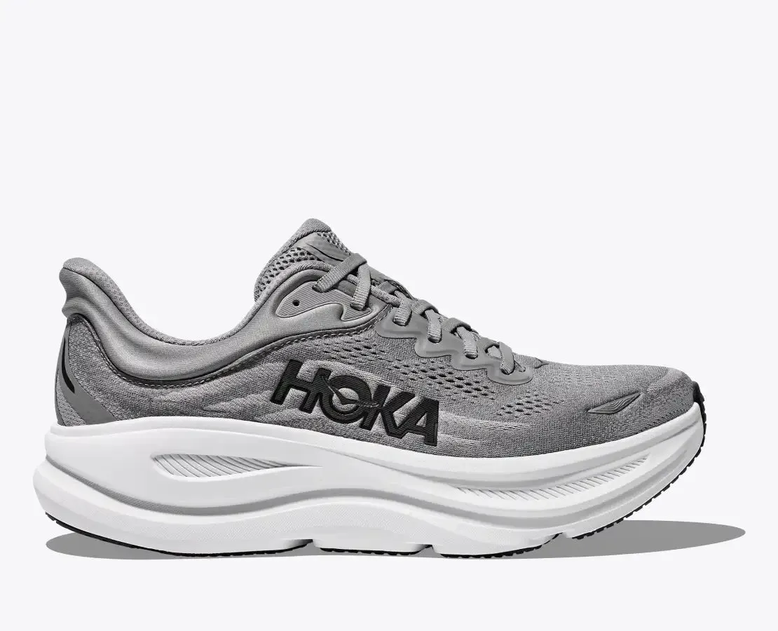 Hoka Men's Bondi 9 Galactic Grey Stellar Grey sold by Orleans Shoe Co. product image thumbnail 2