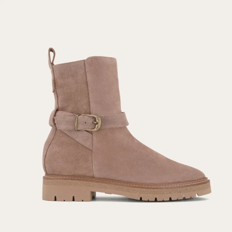 Naot Women's Chalmers Almond Suede sold by Orleans Shoe Co.