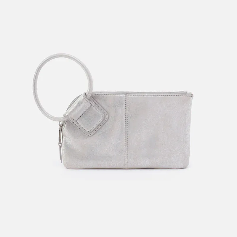 Hobo Sable Wristlet Silver sold by Orleans Shoe Co.