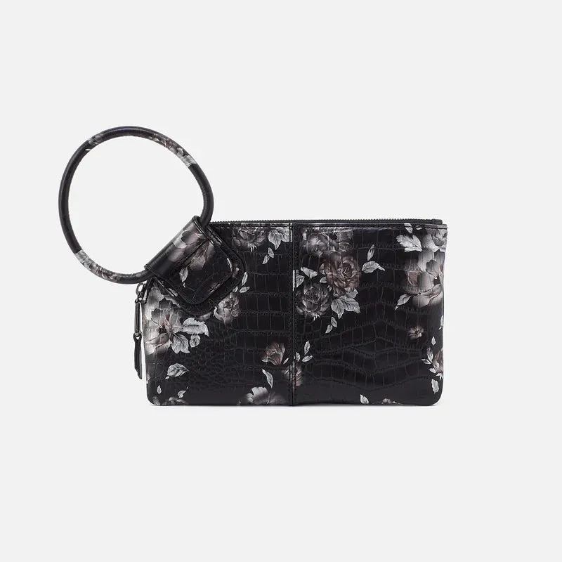 Hobo Sable Wristlet Rose Croco Print sold by Orleans Shoe Co.