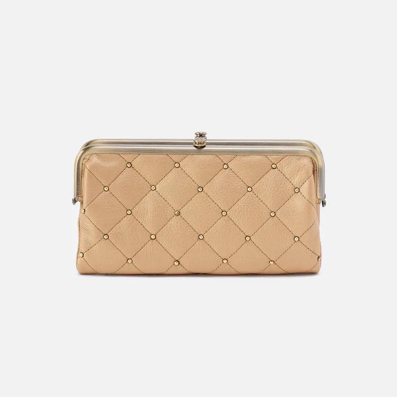 Hobo Lauren Clutch Wallet Dusty Gold sold by Orleans Shoe Co.