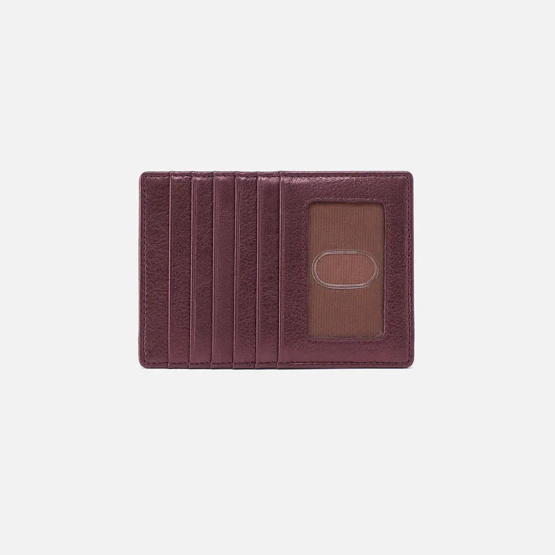 Hobo Euro Slide Card Case Frosted Plum sold by Orleans Shoe Co.