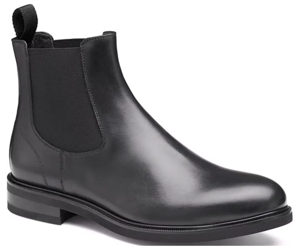 Johnston & Murphy Hartley Chelsea Black Italian Calfskin made by Johnston & Murphy
