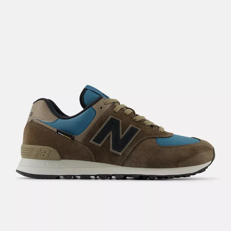 New Balance Unisex U574SOB Brown Blue sold by Orleans Shoe Co.