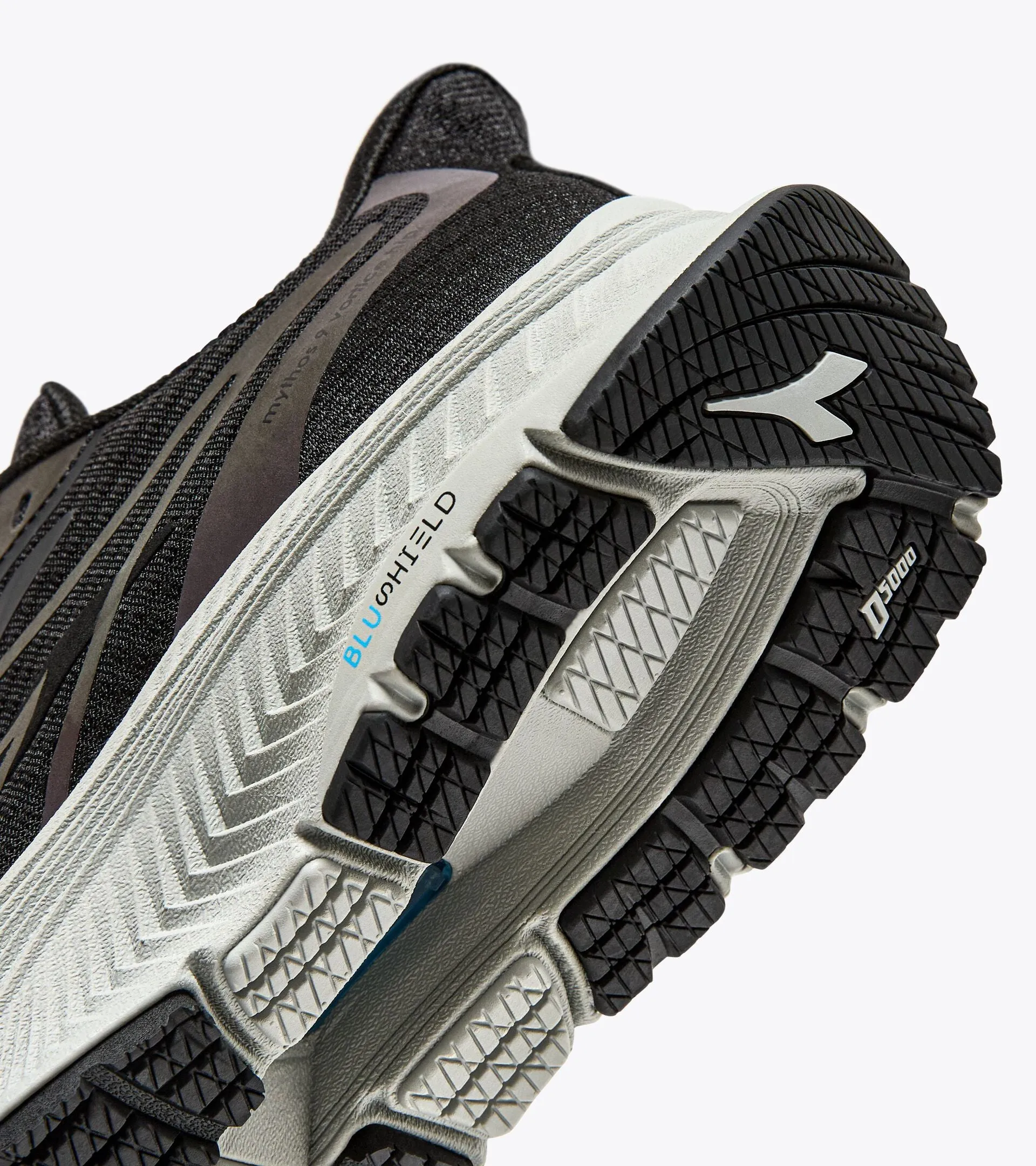 Diadora Women's Mythos Blushield 9 Vortice HIP Black Silver sold by Orleans Shoe Co. product image thumbnail 5