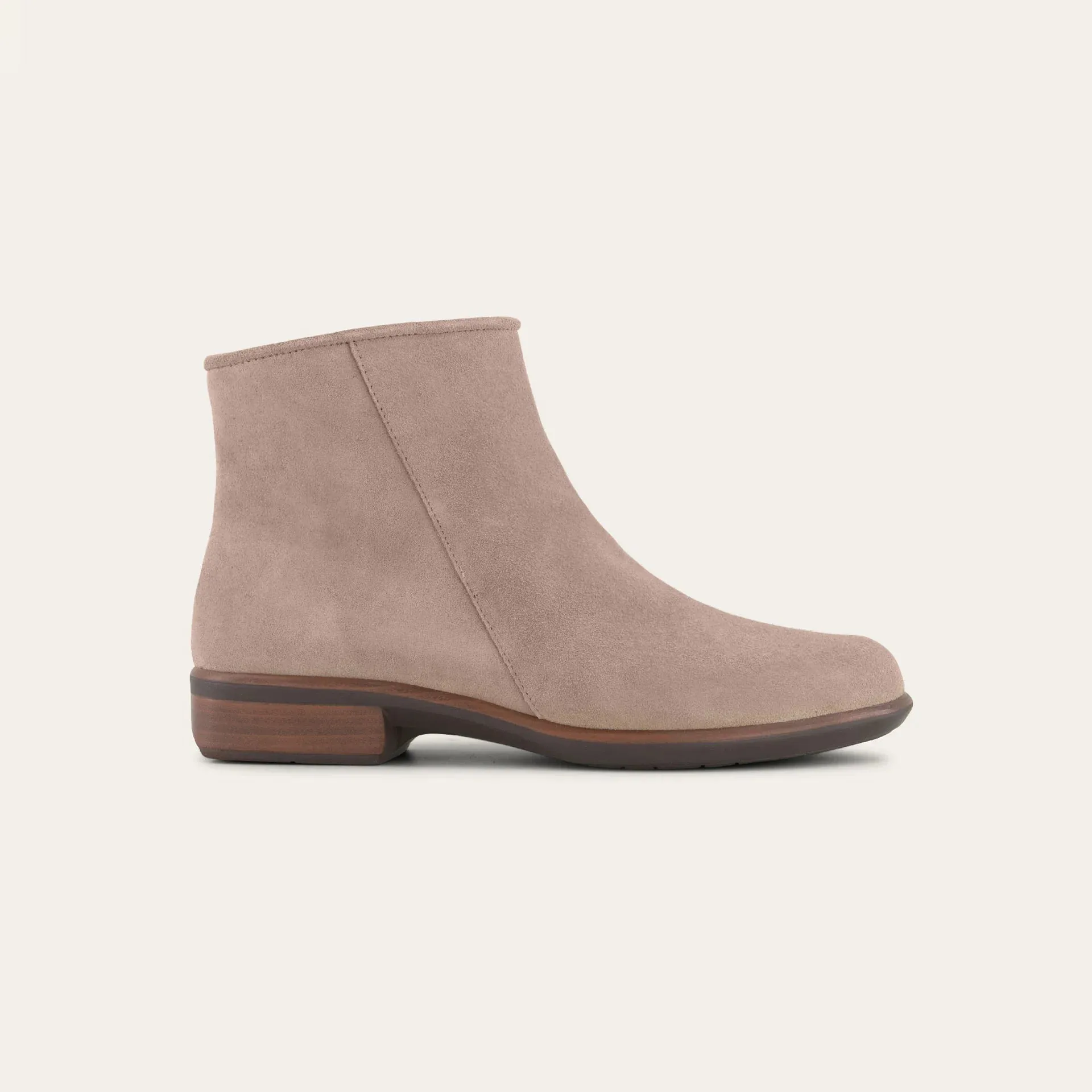 Naot Women's Norther Almond Suede sold by Orleans Shoe Co.