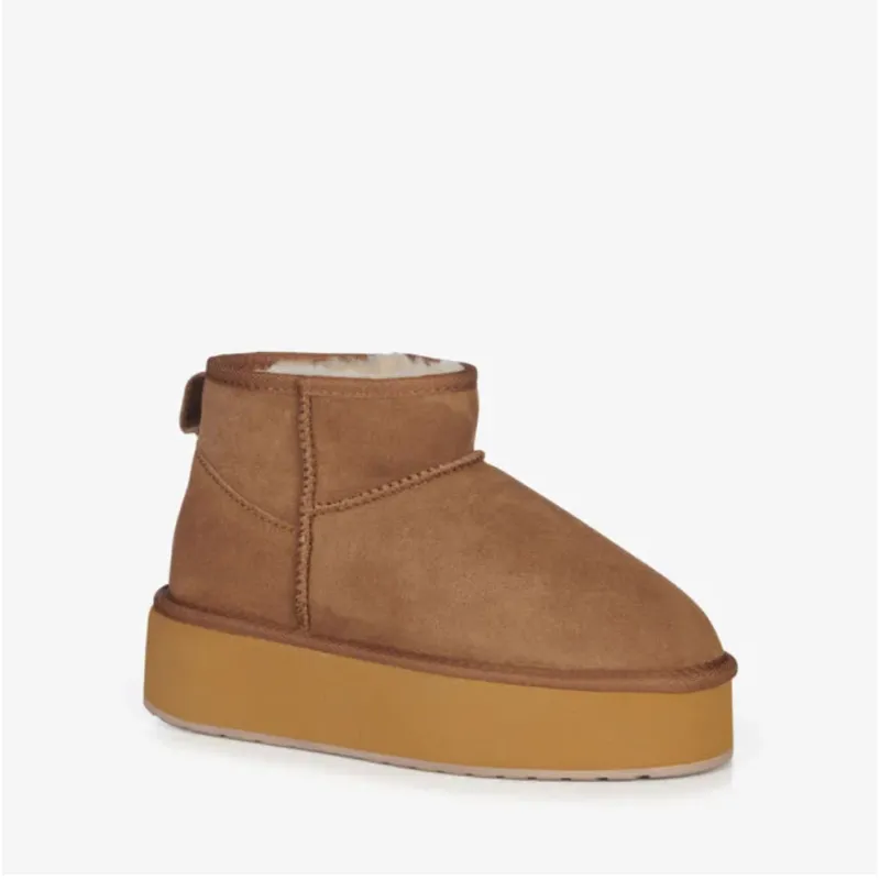 Emu Australia Women's Stinger Micro Flatform W13082 Chestnut made by Emu