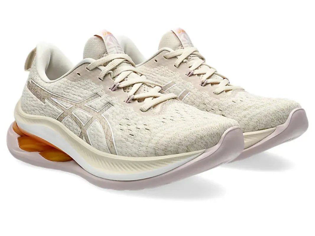 Asics Women's Gel Kinsei Max Oatmeal White sold by Orleans Shoe Co.