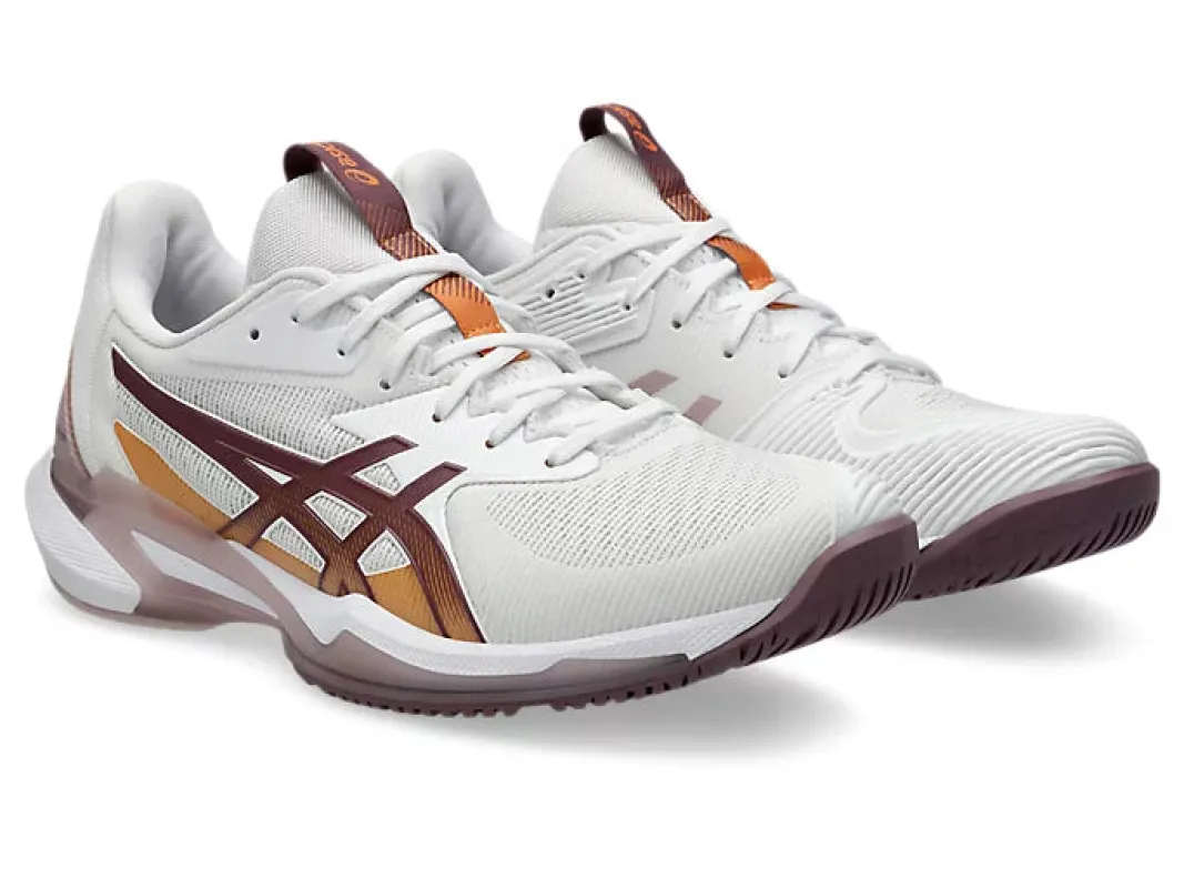 Asics Women's Solution Speed FF 3 White Dusty Mauve sold by Orleans Shoe Co.