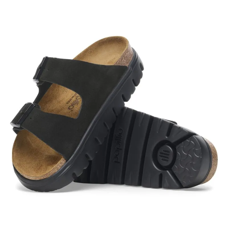 Birkenstock Women's Arizona Pap Chunky Black Black 1028403 sold by Orleans Shoe Co.