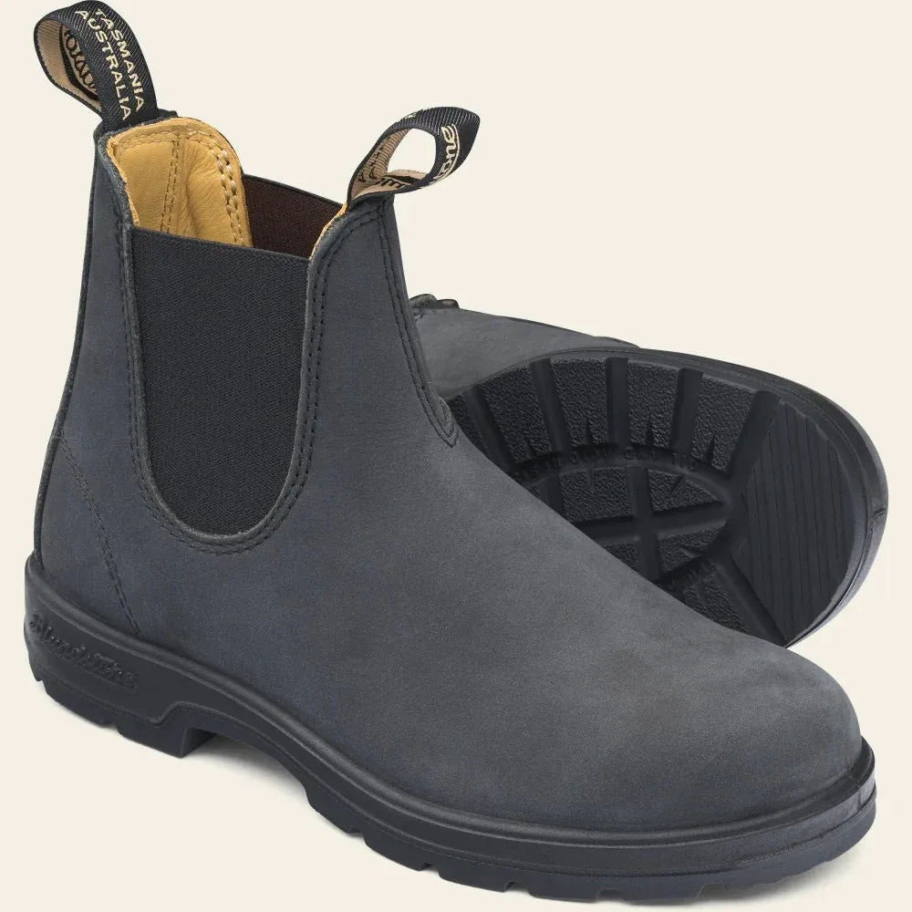 Blundstone 587 Elastic Sided Boot Lined Rustic Black sold by Orleans Shoe Co.