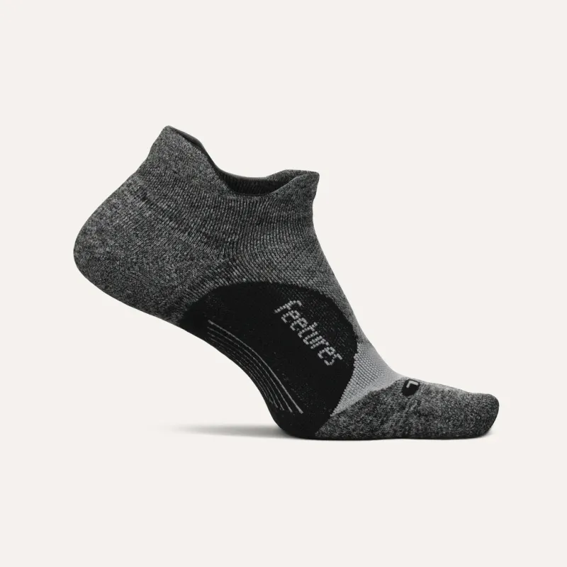 Feetures Elite Light Cushion No Show Tab Grey Black sold by Orleans Shoe Co.