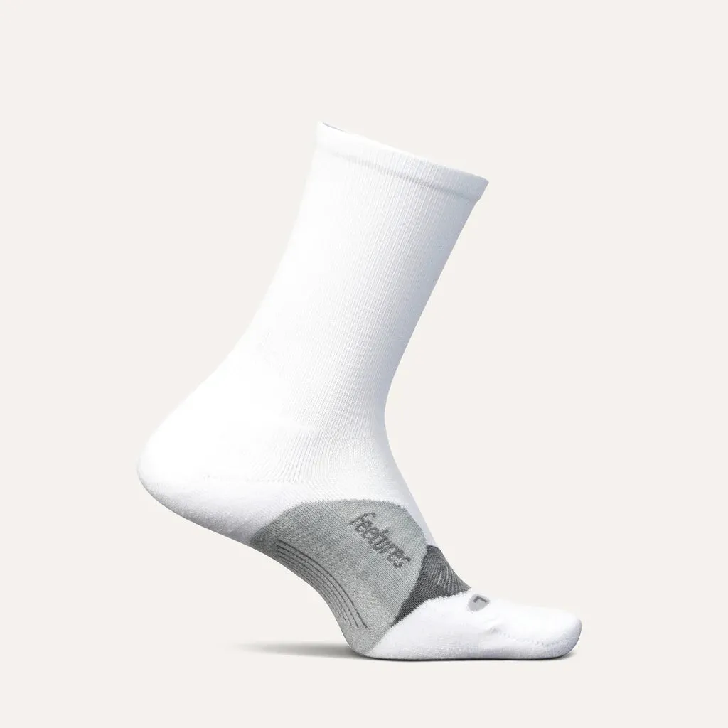 Feetures Elite Light Cushion Mini Crew White sold by Orleans Shoe Co.