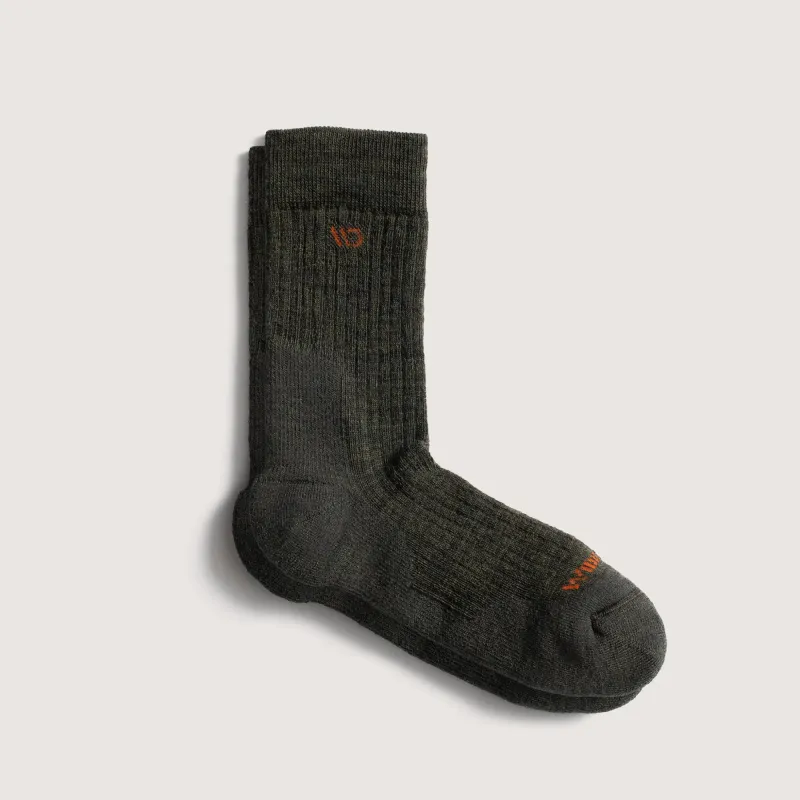 Wide Open Men's Solid Cushioned Micro Crew Socks Forest 9001 sold by Orleans Shoe Co.