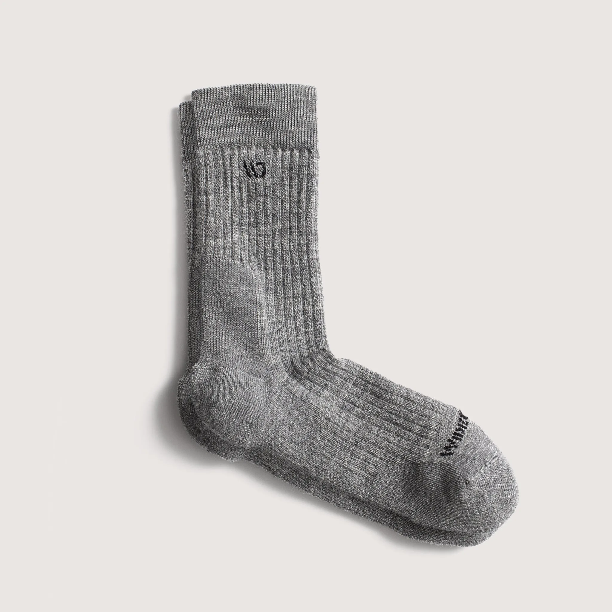 Wide Open Men’s Solid Cushionad Micro Crew Socks Light Gray 9001 sold by Orleans Shoe Co.