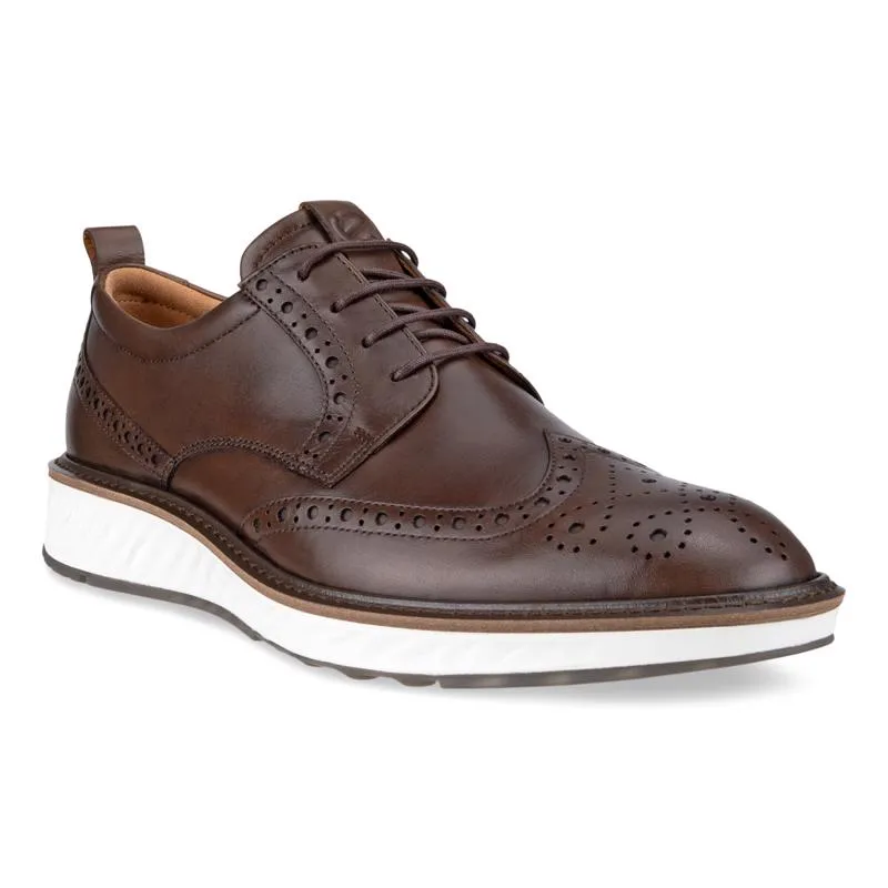 Ecco Men's St. 1 Hybrid Wingtip Derby Cocoa Brown 83642401482 sold by Orleans Shoe Co.