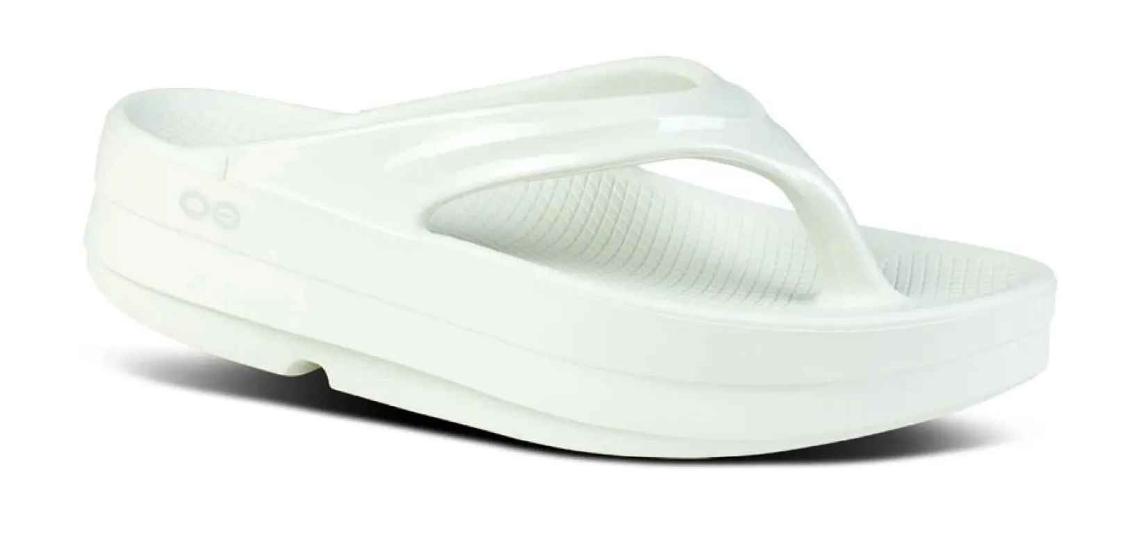 OOfos Women’s OOmega OOlala Thong Cosmic Gray sold by Orleans Shoe Co.