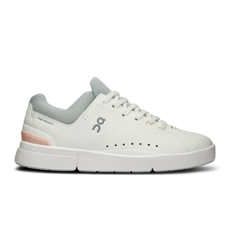 On Women’s Roger Advantage 2 White Rosehip sold by Orleans Shoe Co.