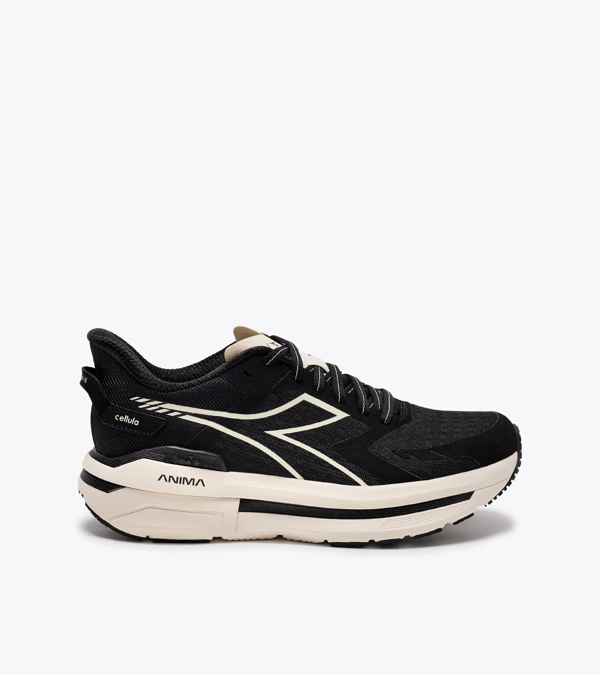 Diadora Women’s Cellula Black Whisper White sold by Orleans Shoe Co.