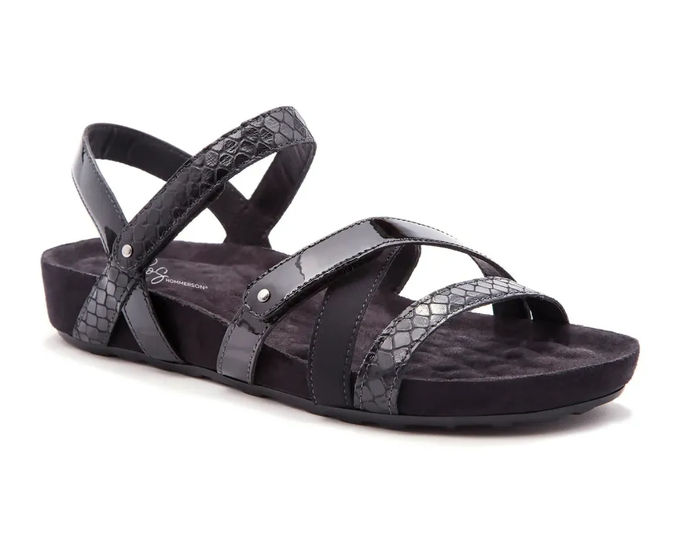Ros Hommerson Women's Pool Black Textured Multi Leather sold by Orleans Shoe Co.