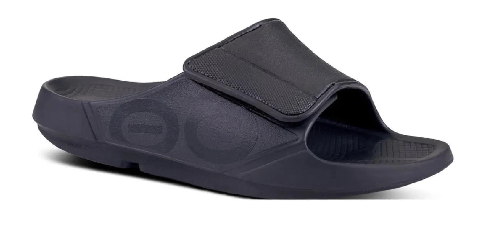 OOfos Unisex OOahh Sport Flex Matte Black sold by Orleans Shoe Co.