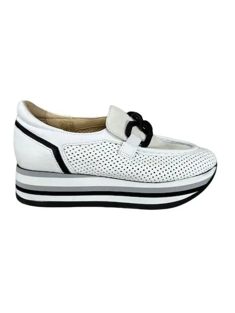 Softwaves Women's Cassie Platform Loafers White Ice sold by Orleans Shoe Co. product image thumbnail 2
