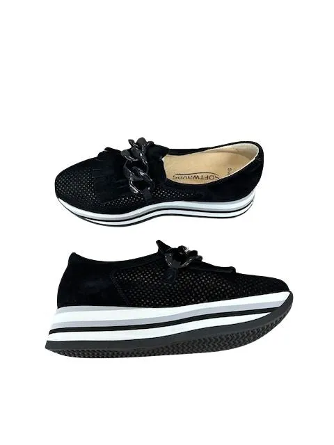 Softwaves Women's Caddie Platform Loafers Black sold by Orleans Shoe Co. product image thumbnail 5
